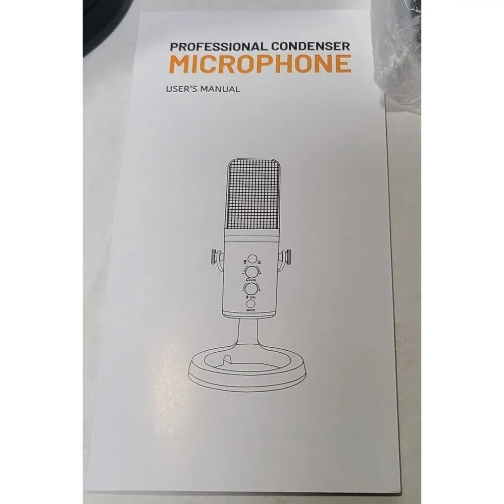 USB Microphone Travor Metal Condenser Professional Mic for Laptop MAC PC or...
